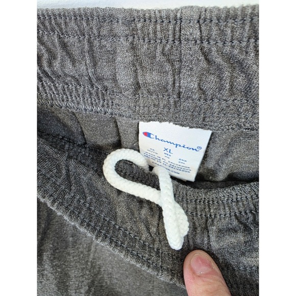 Champion Mens Joggers Sweatpants Gray Elastic Waist Drawstring Pockets XL /A116 - Picture 5 of 8